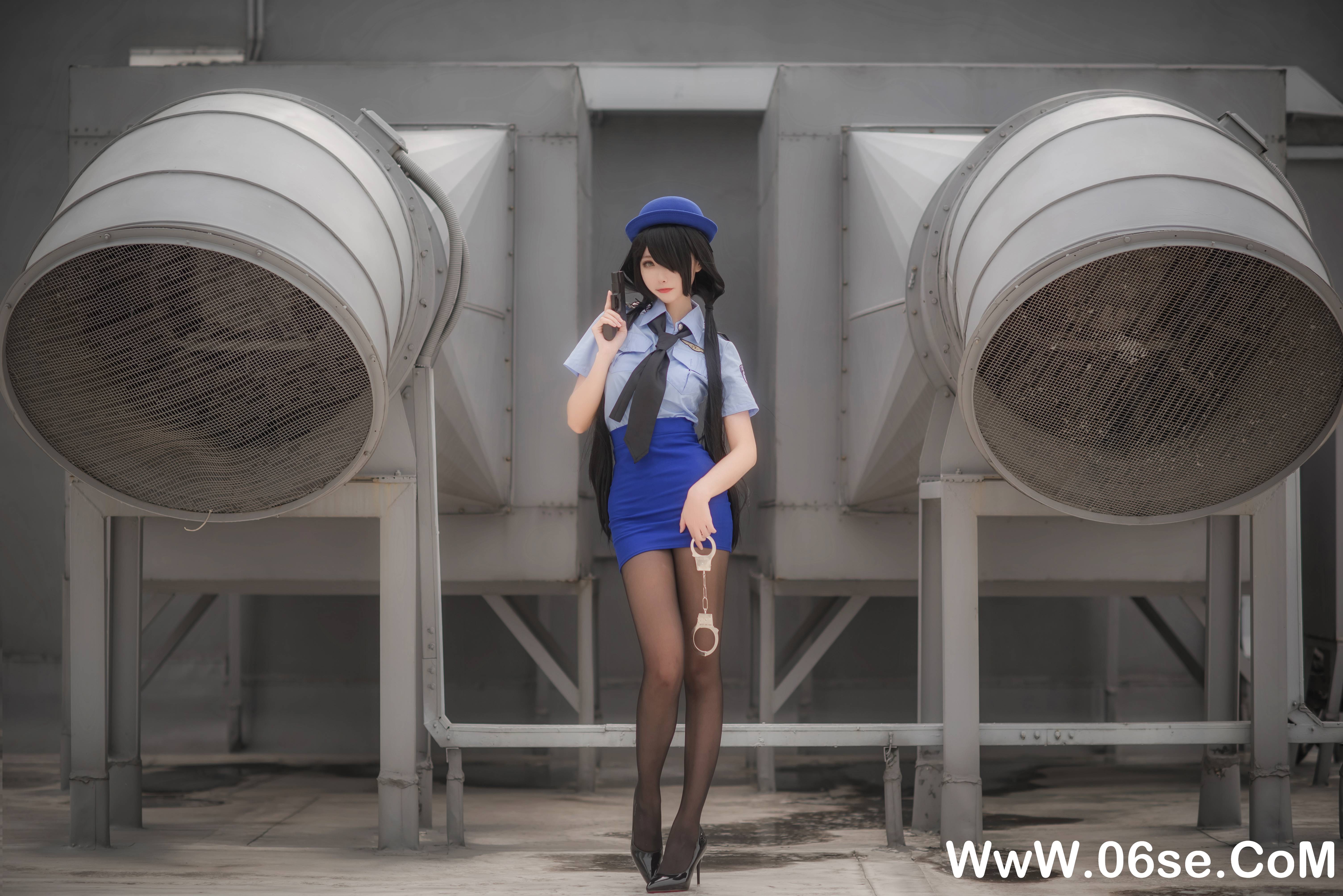 图片[5]-Momoko葵葵 NO.032 — 狂三 女警[20P156M]-六色网