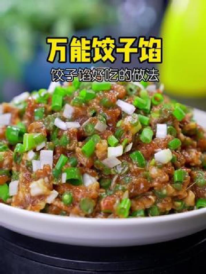 肉馅调制教程 适合做个各种口味饺子 馅饼 包子 馄饨 锅