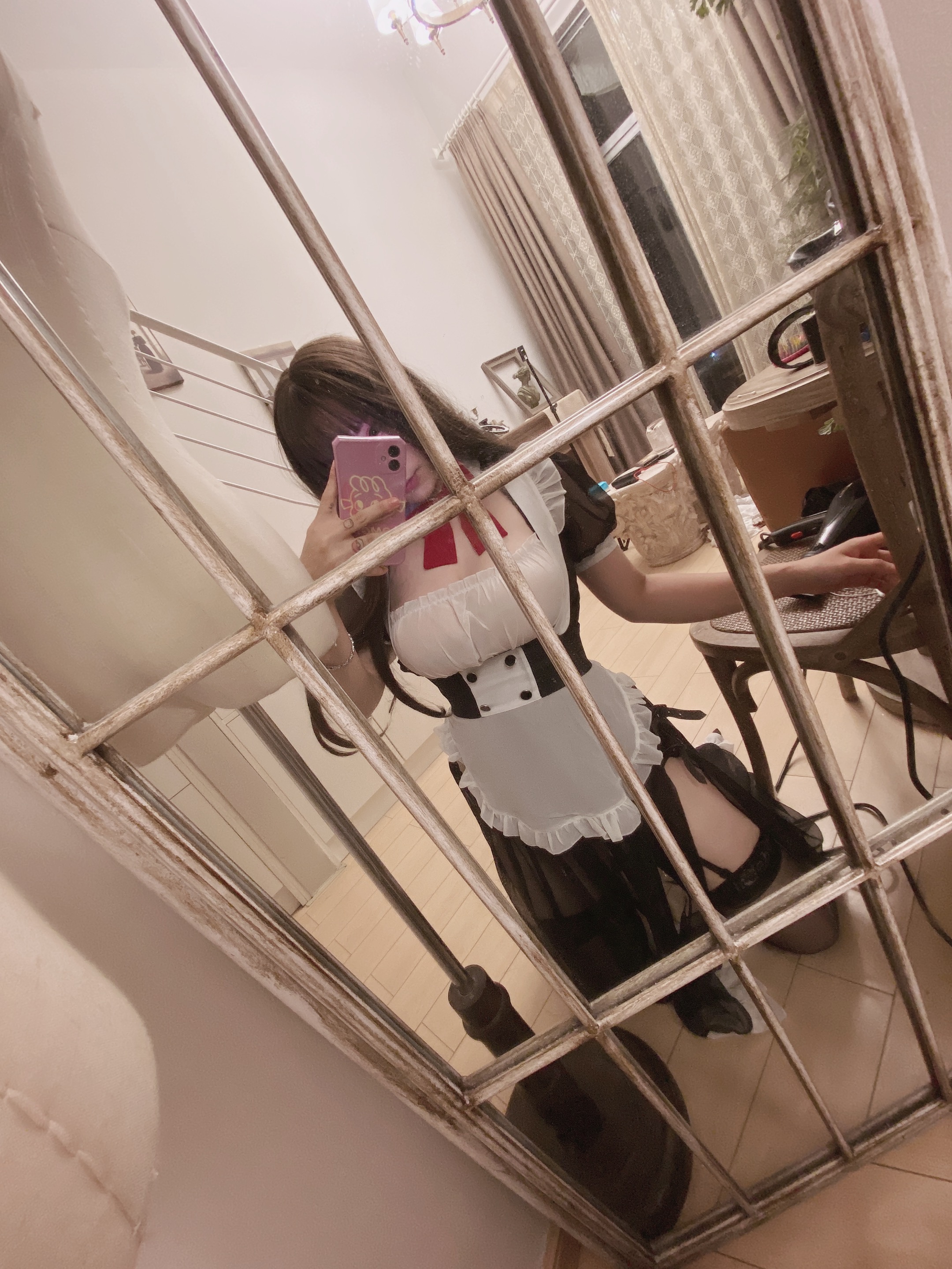 图片[18]-次屁啦 NO.001 — 透明女仆桃 [22P84M]-六色网