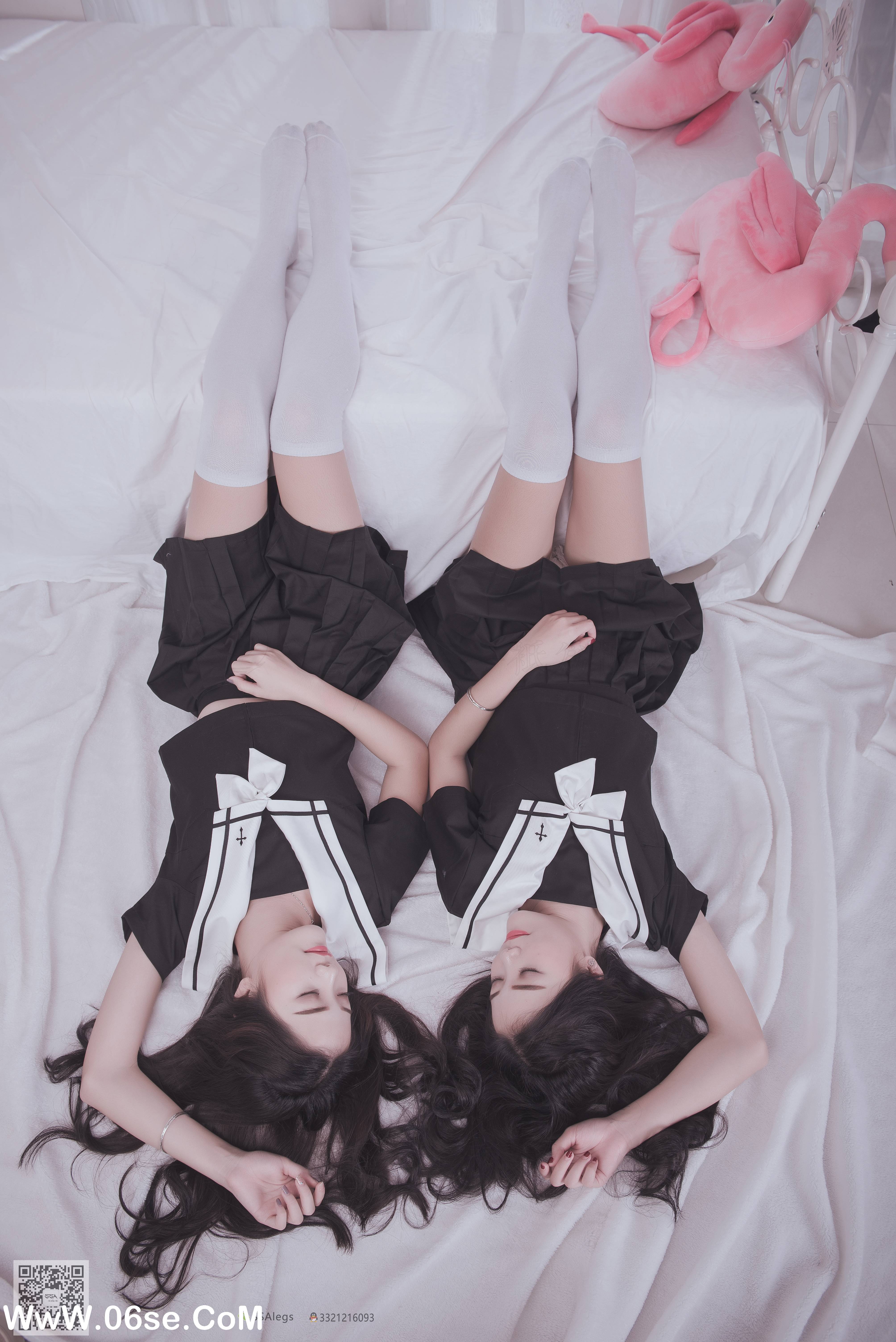 图片[61]-[SSA丝社] NO.028 青青姐妹 姐妹花的JK情[85P928M]-六色网