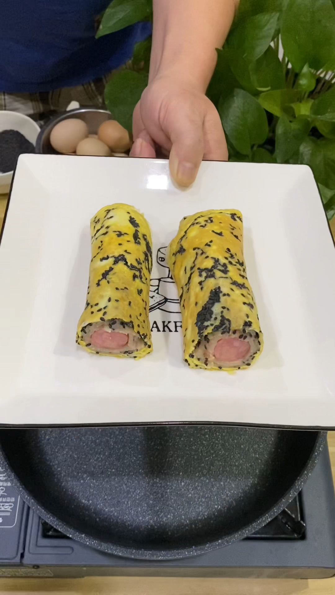 早餐火腿鸡蛋卷神仙做法!