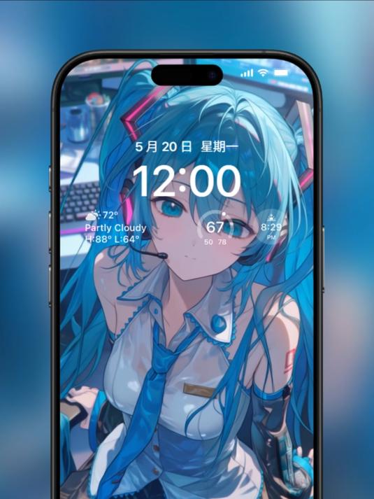 初音未来动态#二次元壁纸##AI动漫主题赛##壁纸#