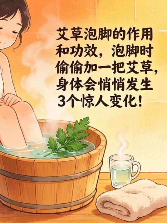艾泡脚的作用和功效，泡脚时偷偷加一把艾草，身体会悄悄发生3个惊人变化！(1)