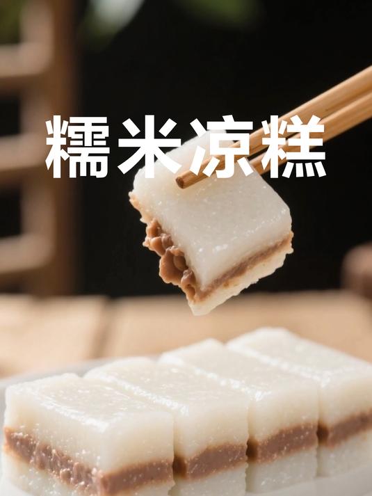 东北糯米凉糕！软糯香甜街边味在家轻松复刻