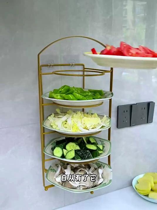 每个厨房都应该有这样一个备菜置物架，用途广泛，节省空间！