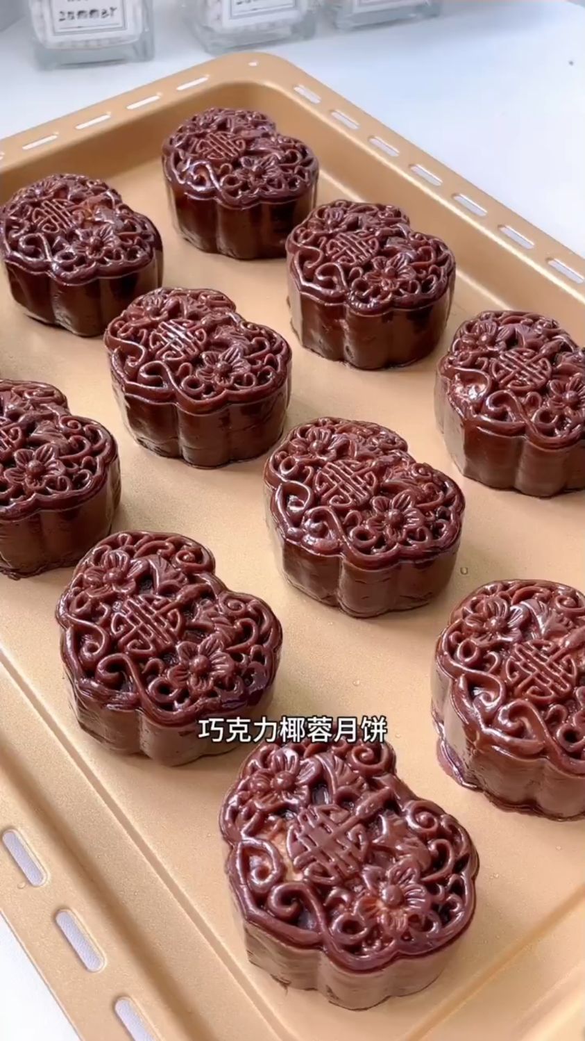巧克力椰蓉月饼这样做