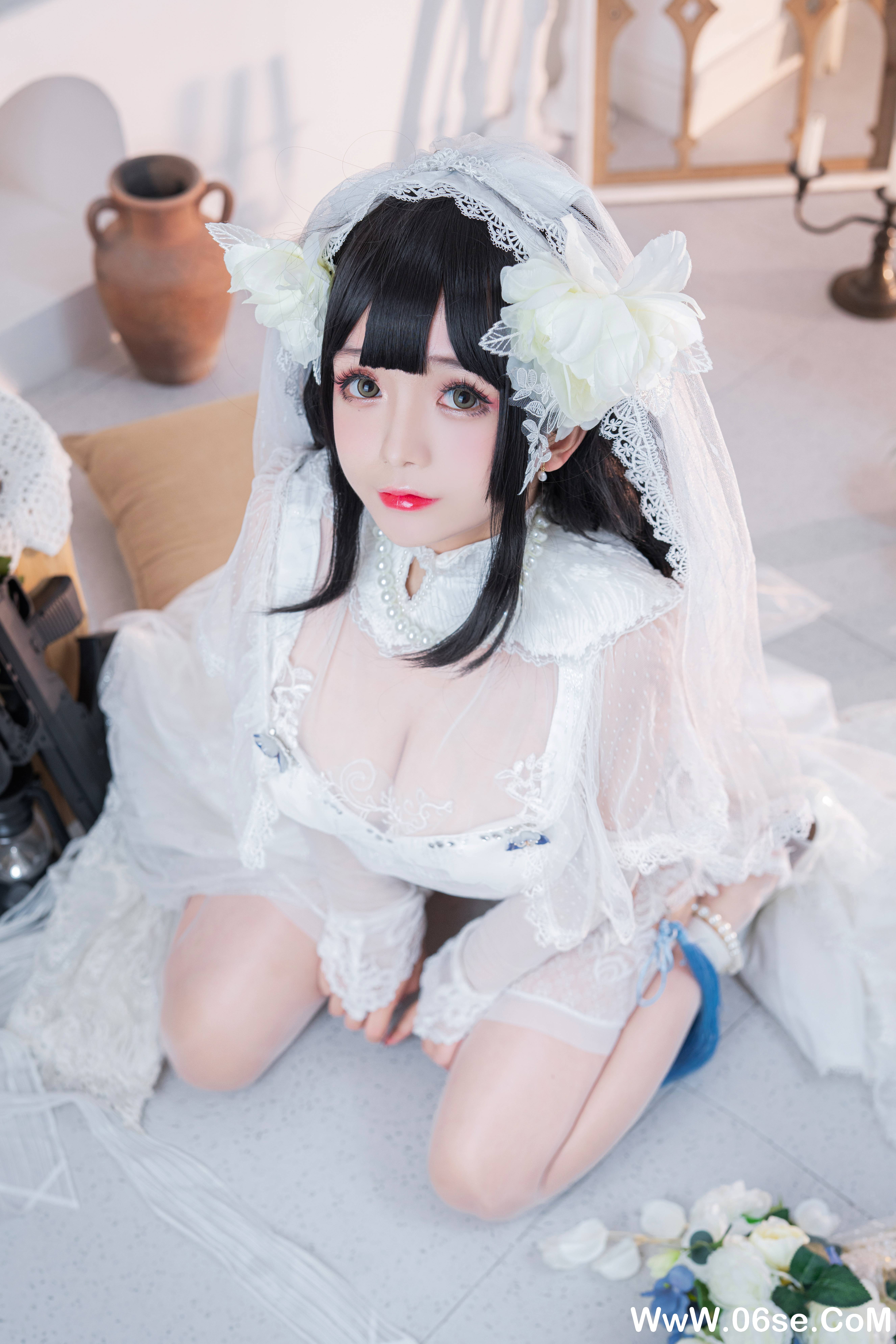 松本甜奈姣 NO.001 — 95式婚纱[52P722M]-六色网