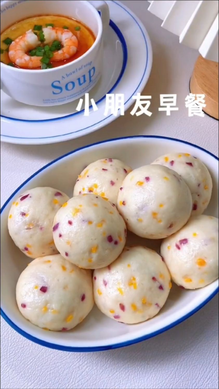 奶香山药小馒头这样做