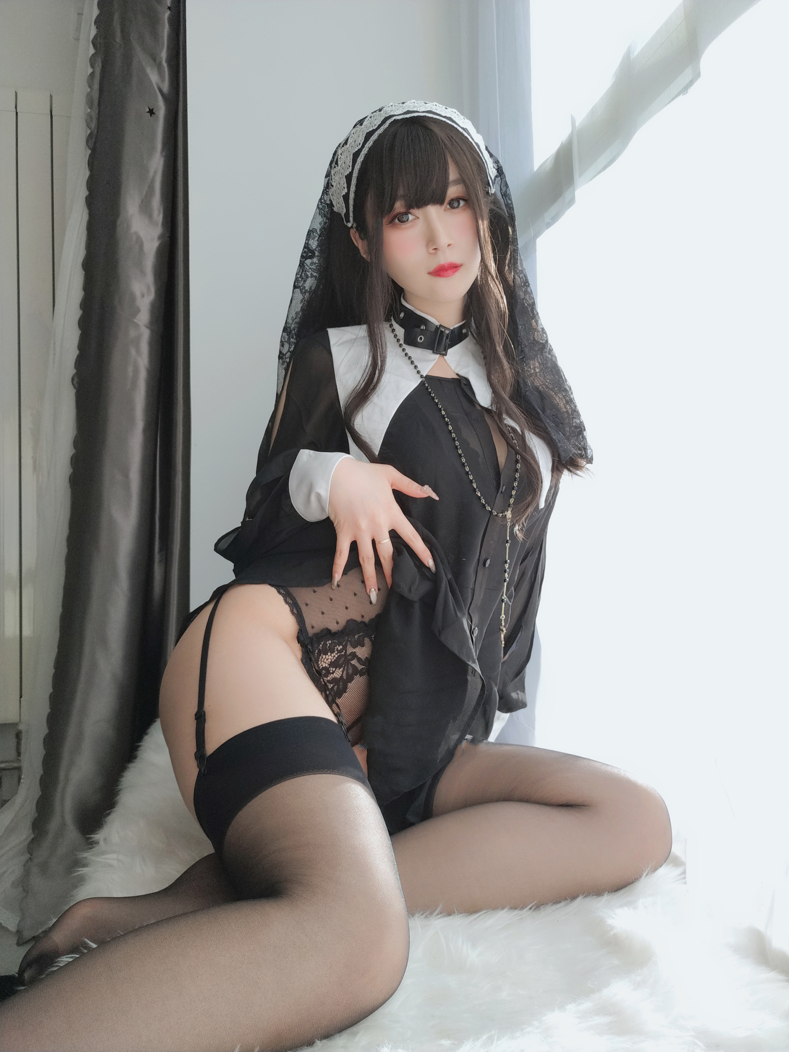图片[43]-Coser小姐姐白银 NO.044 – 蕾丝修女[86P+7V838M]-六色网