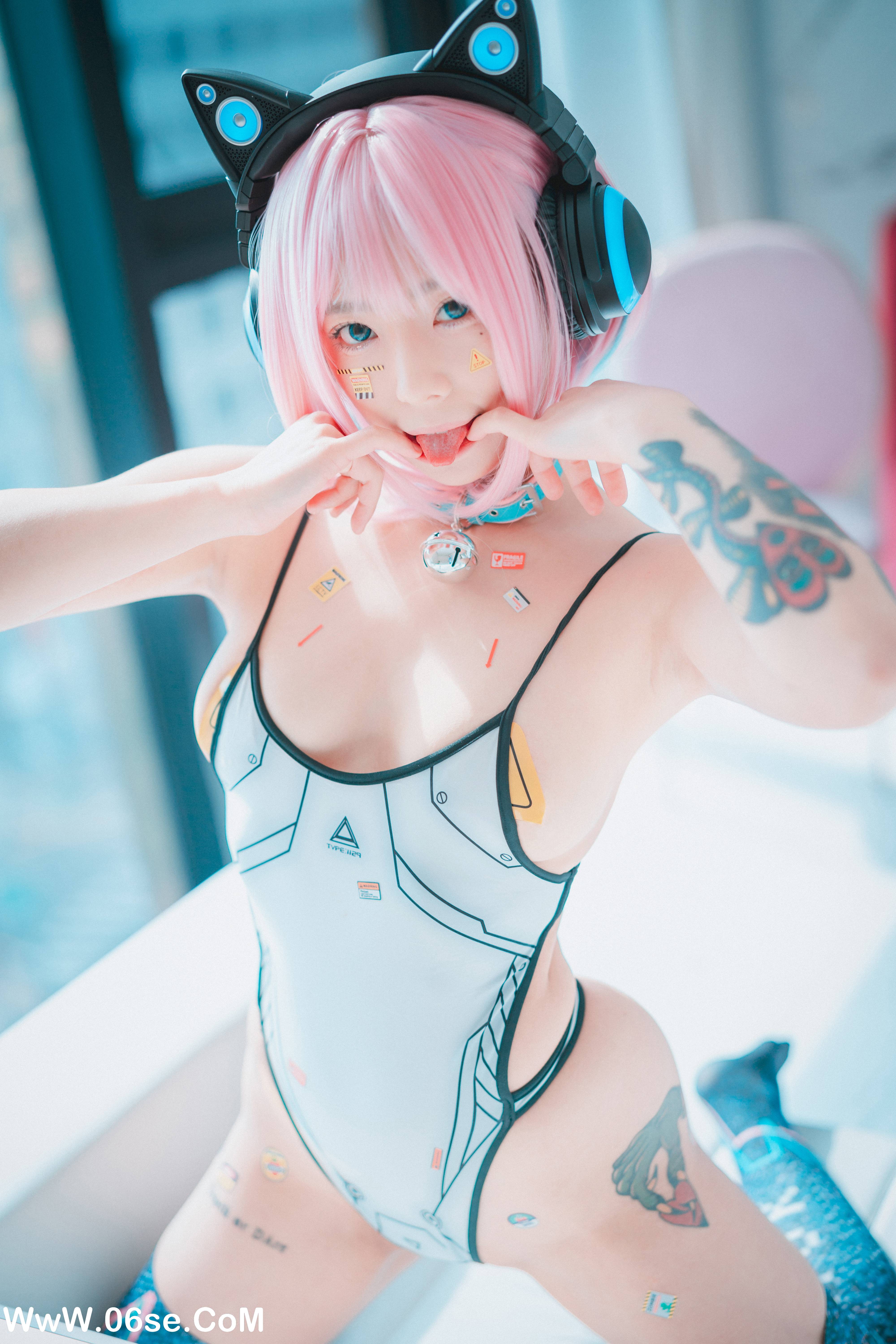 图片[6]-DJAWA – NO.062 Maruemon Caution Girl x Athletic Girl [57P380M]-六色网