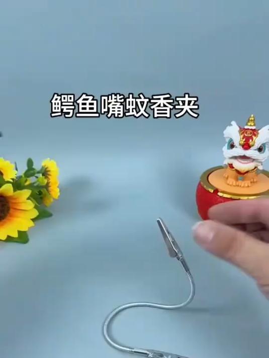 简约双头桌面便签夹立式卡片夹可爱照片夹标签夹立式鳄鱼夹蚊香夹