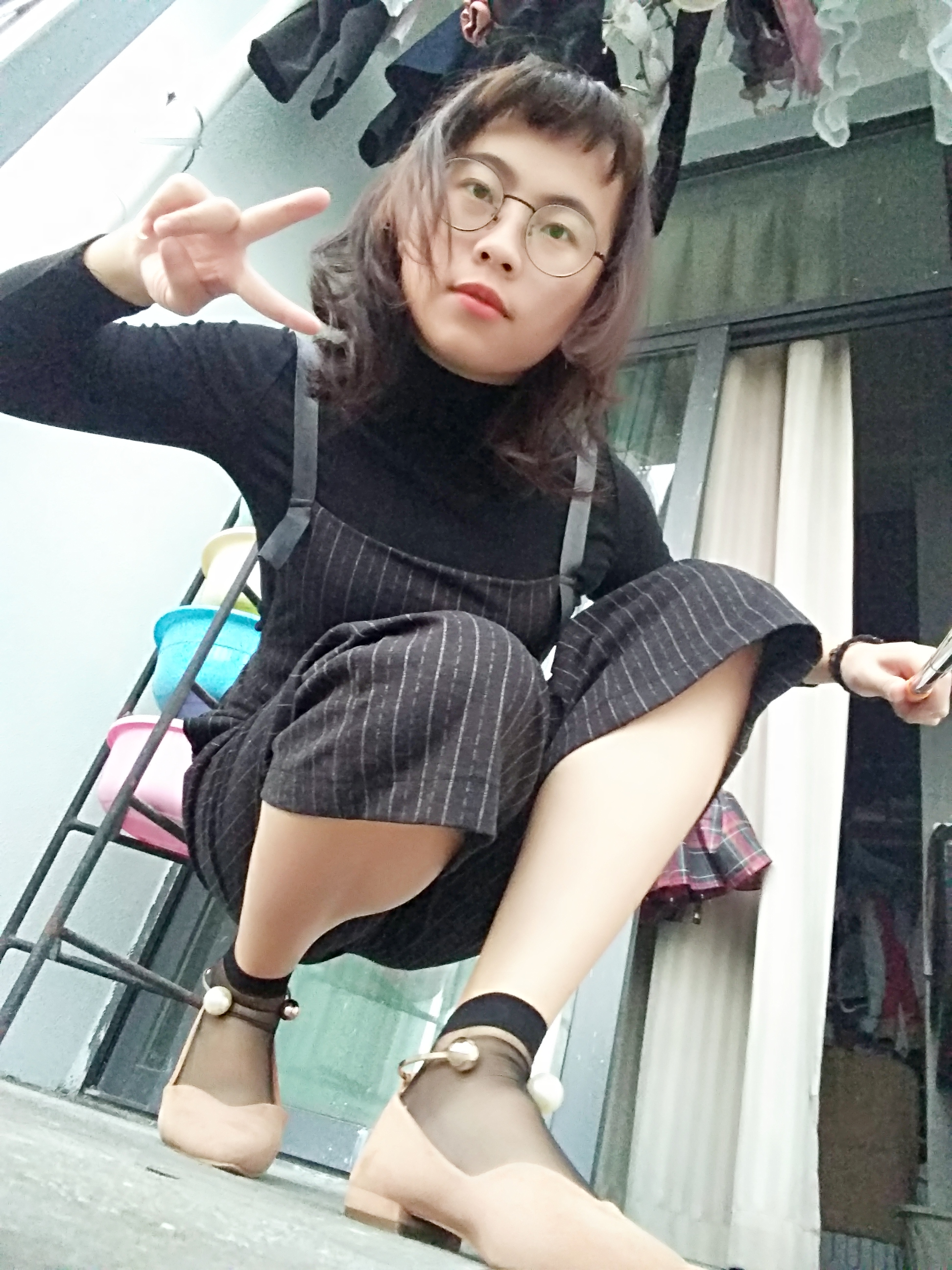 图片[62]-学妹校园寝室短丝系列004期 沈惠玲[63P85M]-六色网