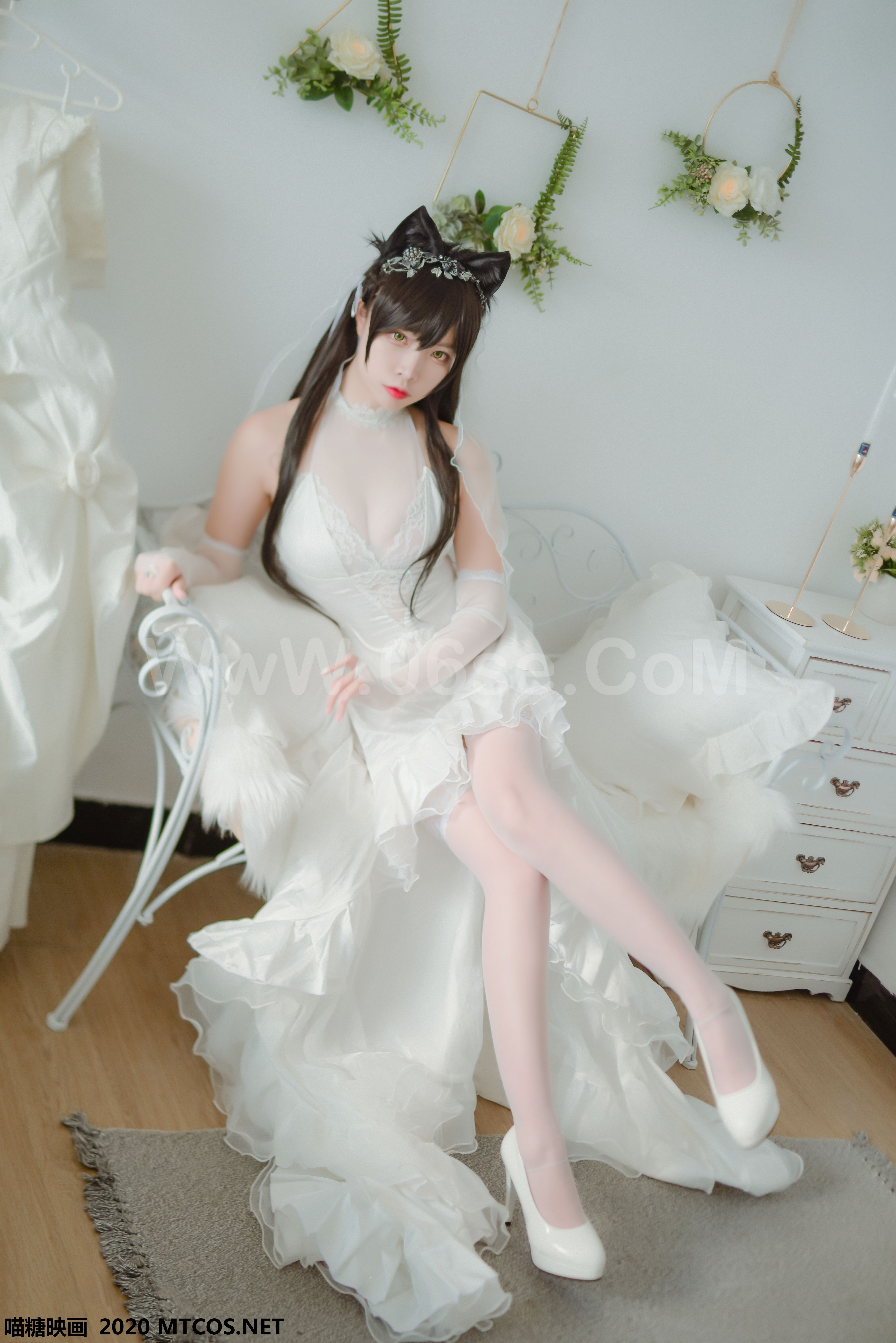 图片[39]-[MTCos] 喵糖映画 Vol.100 二佐Nisa 婚纱爱宕-六色网