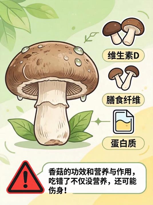 香菇的功效和营养与作用，吃错了不仅没营养，还可能伤身！