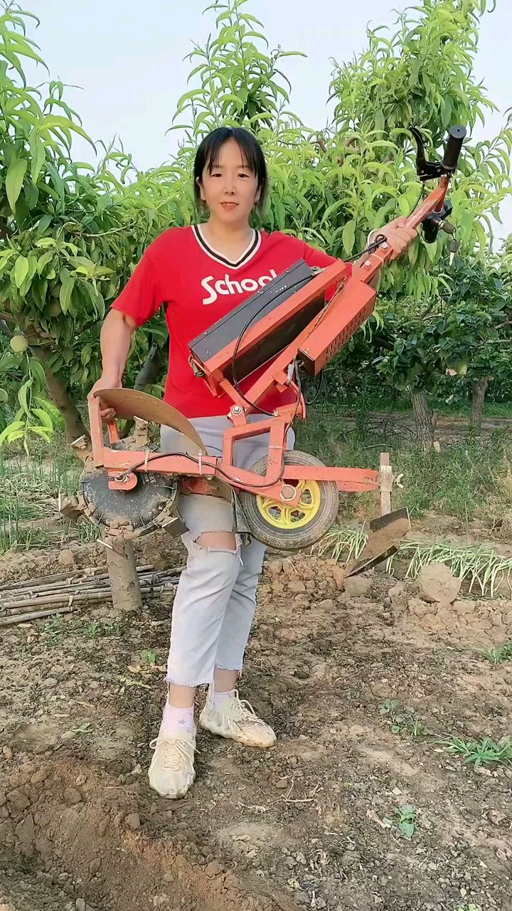 小型电动除草机 一款可以充电的除草开沟机