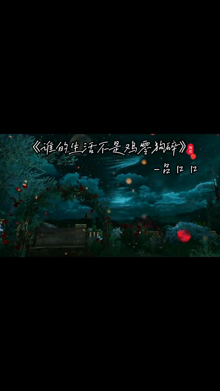 谁的生活不是鸡零狗碎-吕口口