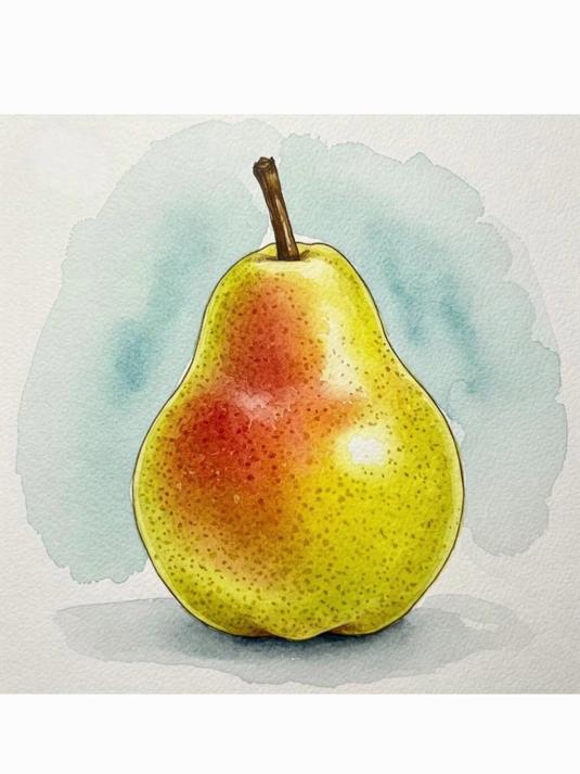 水果绘画进化论:弟弟的童趣与我的写实主义鸭梨