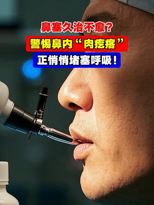 鼻塞久治不愈？警惕鼻内“肉疙瘩”，正悄悄堵塞呼吸！
