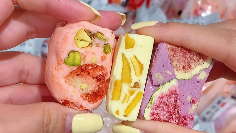 适合邮寄的小零食一定少不了牛扎糖,三种口味少女感满满颜值超高,关键做法还简单!#潮级玩家#