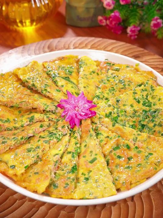 韭菜磷虾煎蛋做法