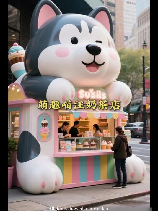 萌趣喵汪奶茶店