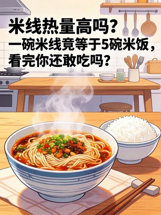 米线热量高吗？一碗米线竟等于5碗米饭，看完你还敢吃吗？