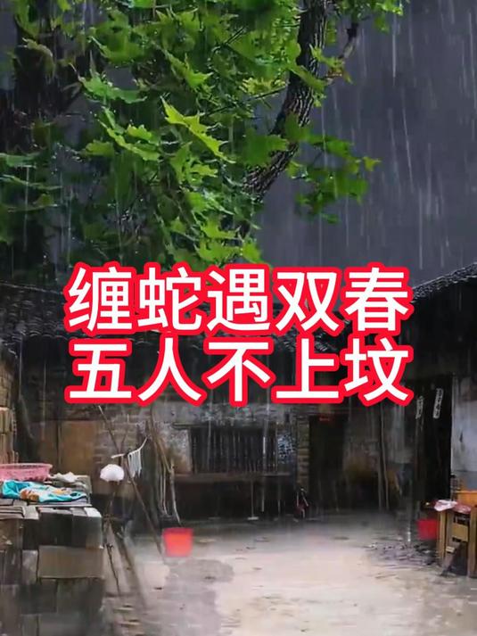 缠蛇遇双春,五人不上坟