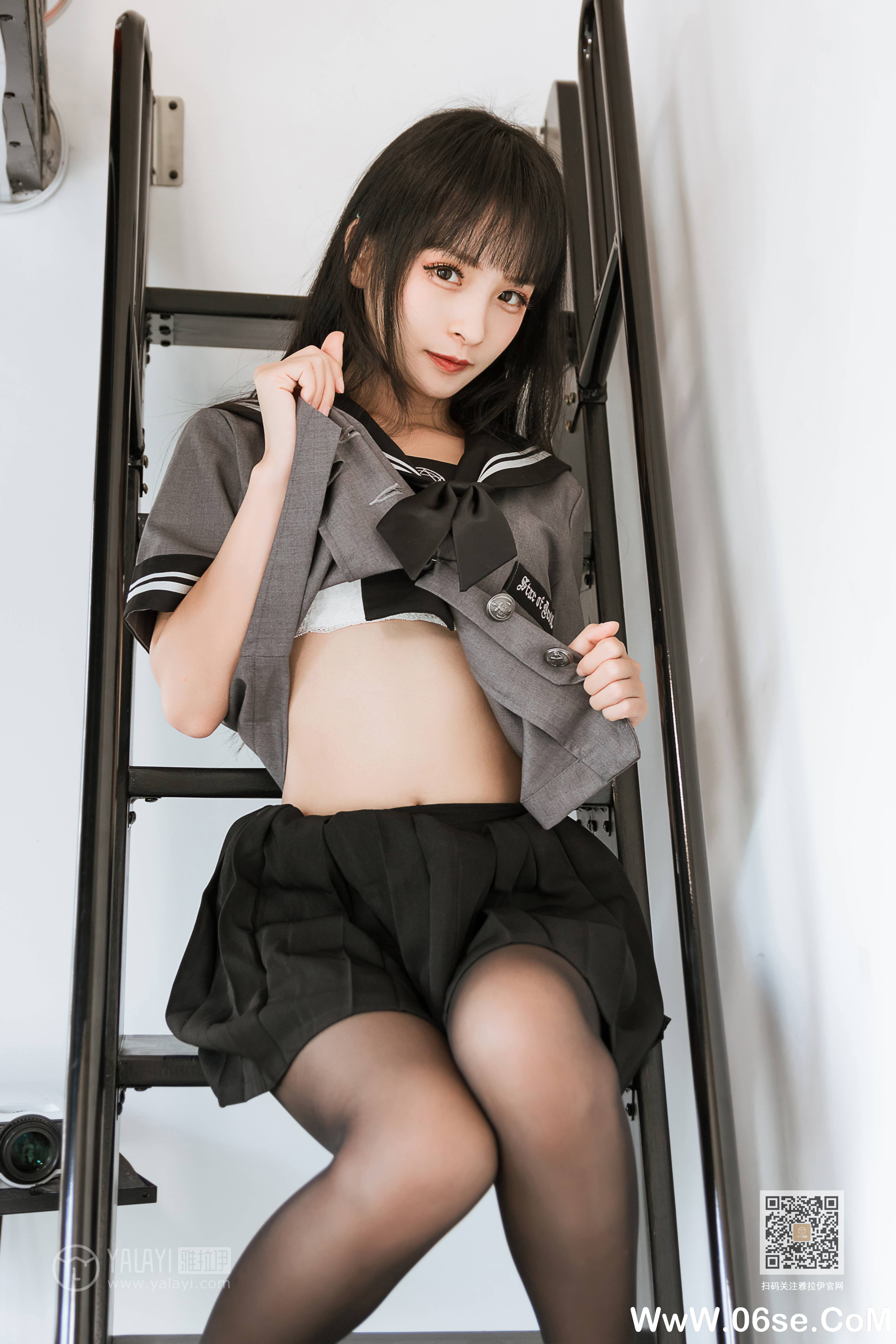 图片[8]-[YALAYI雅拉伊] 2020.04.10 NO.600 艾丽《疯狂的jk学妹》[42P+1P379M]-六色网