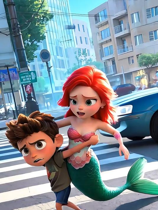 小朋友送美人鱼回家