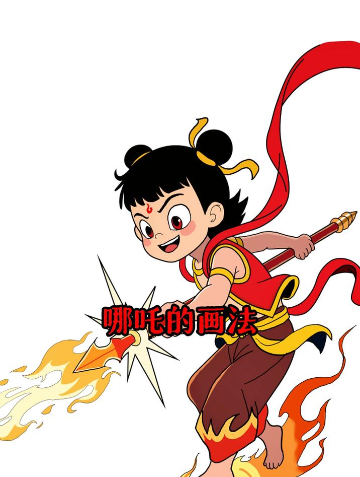 爸爸画的哪吒和我画的哪吒