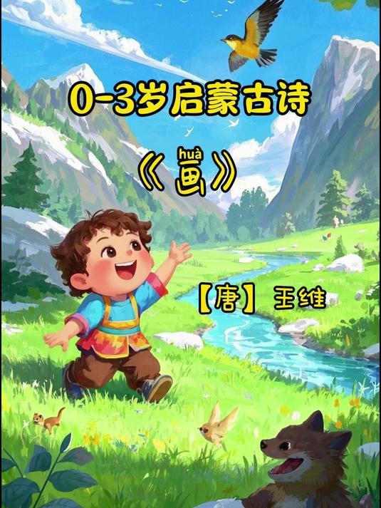 启蒙早教,古诗《画》