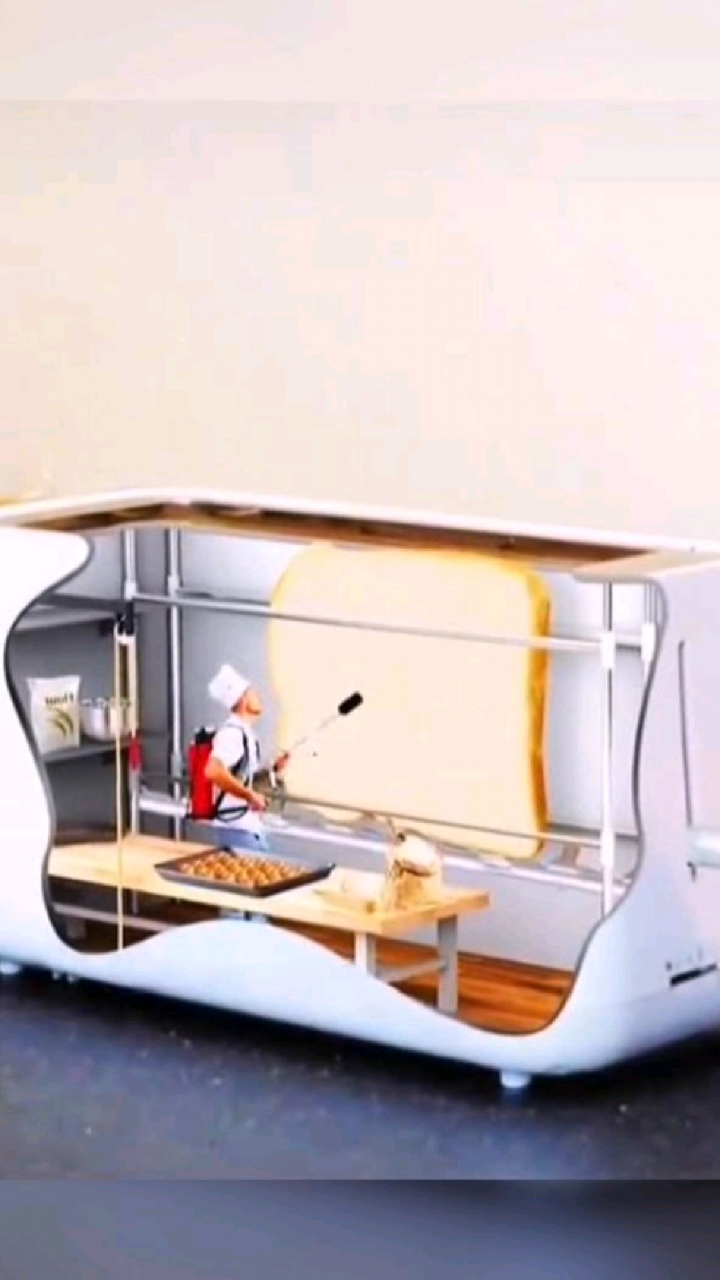 国外的烤面包机有点不一样,内部结构竟然是这样的,看完让人脑洞大开