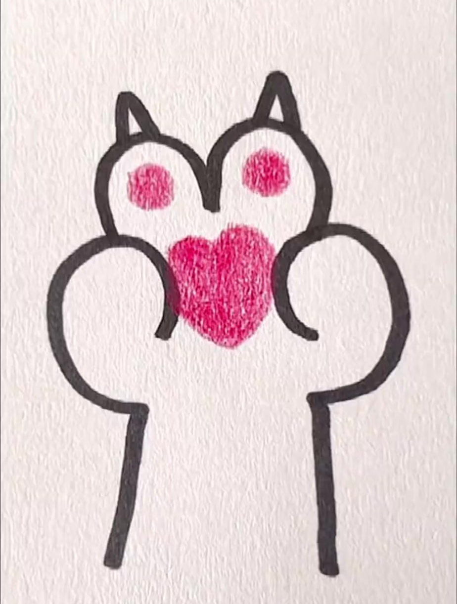 组队一起学画小猫爪吧