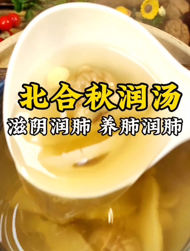 秋冬干燥,容易上火,这道北合秋润汤记得多煲来喝,清心润肺