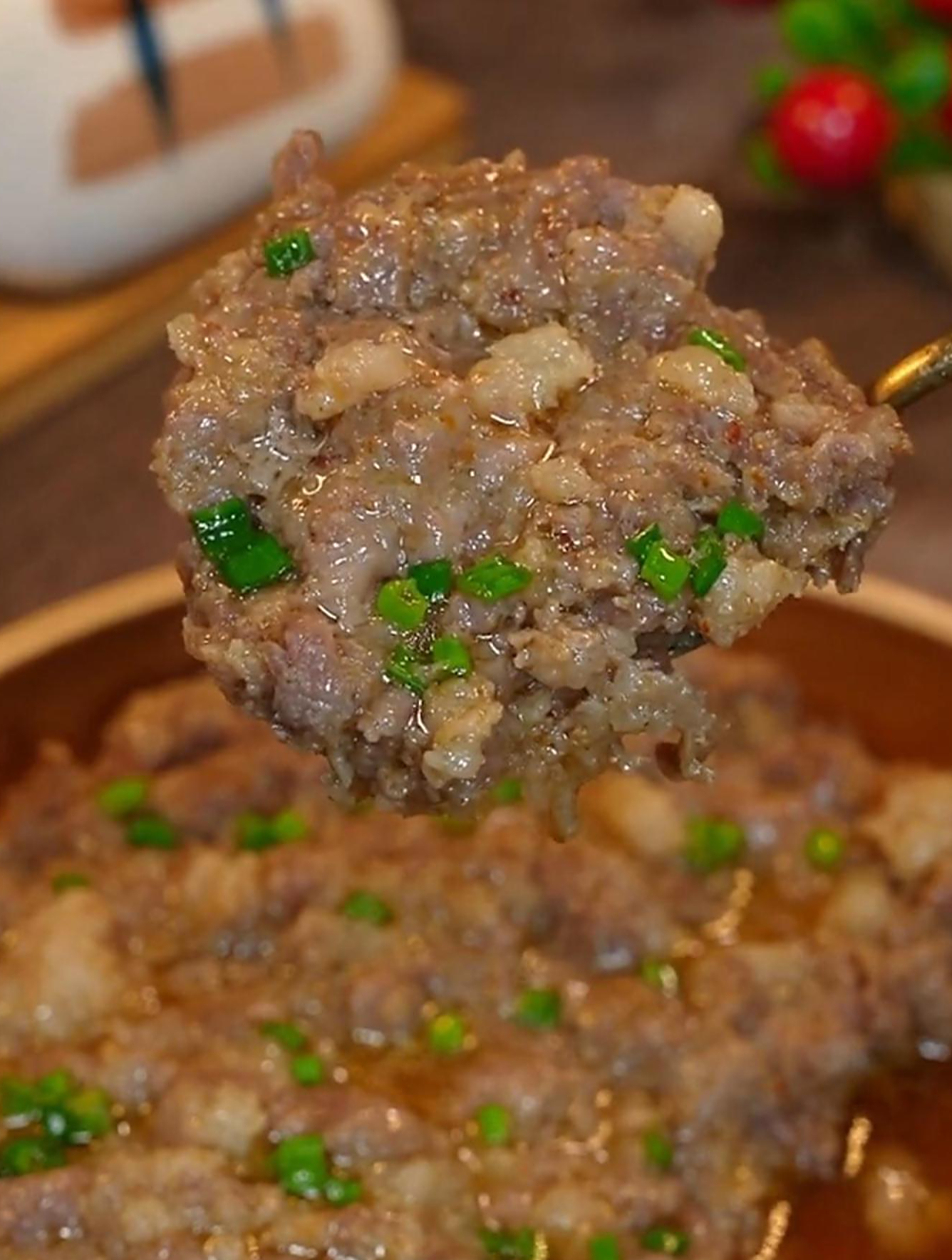 想要营养好还是蒸的好,这是我妈妈的拿手好菜沙茶蒸肉饼