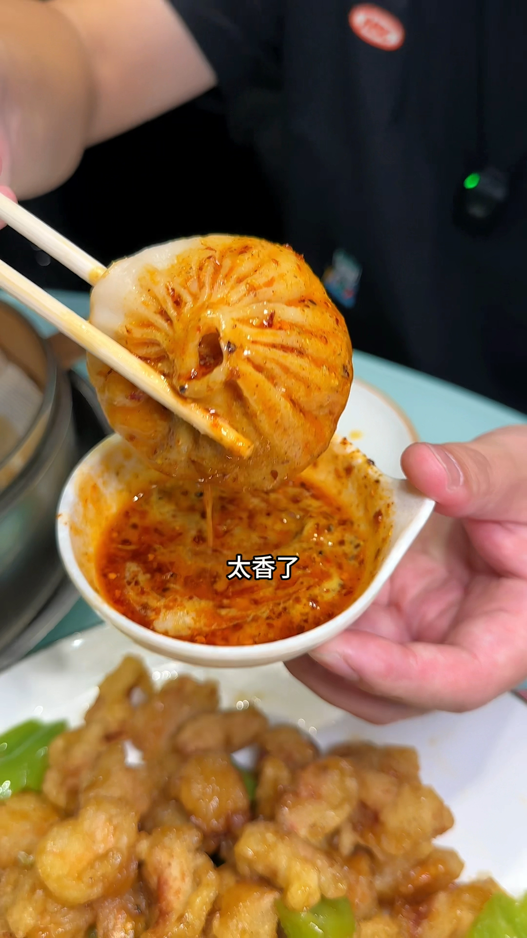 开封灌汤包太哇噻啦 蟹黄的太香了