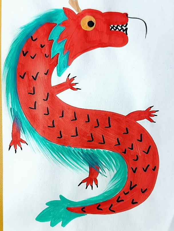 用数字5画龙,三岁小孩都能学会,快跟我学起来吧