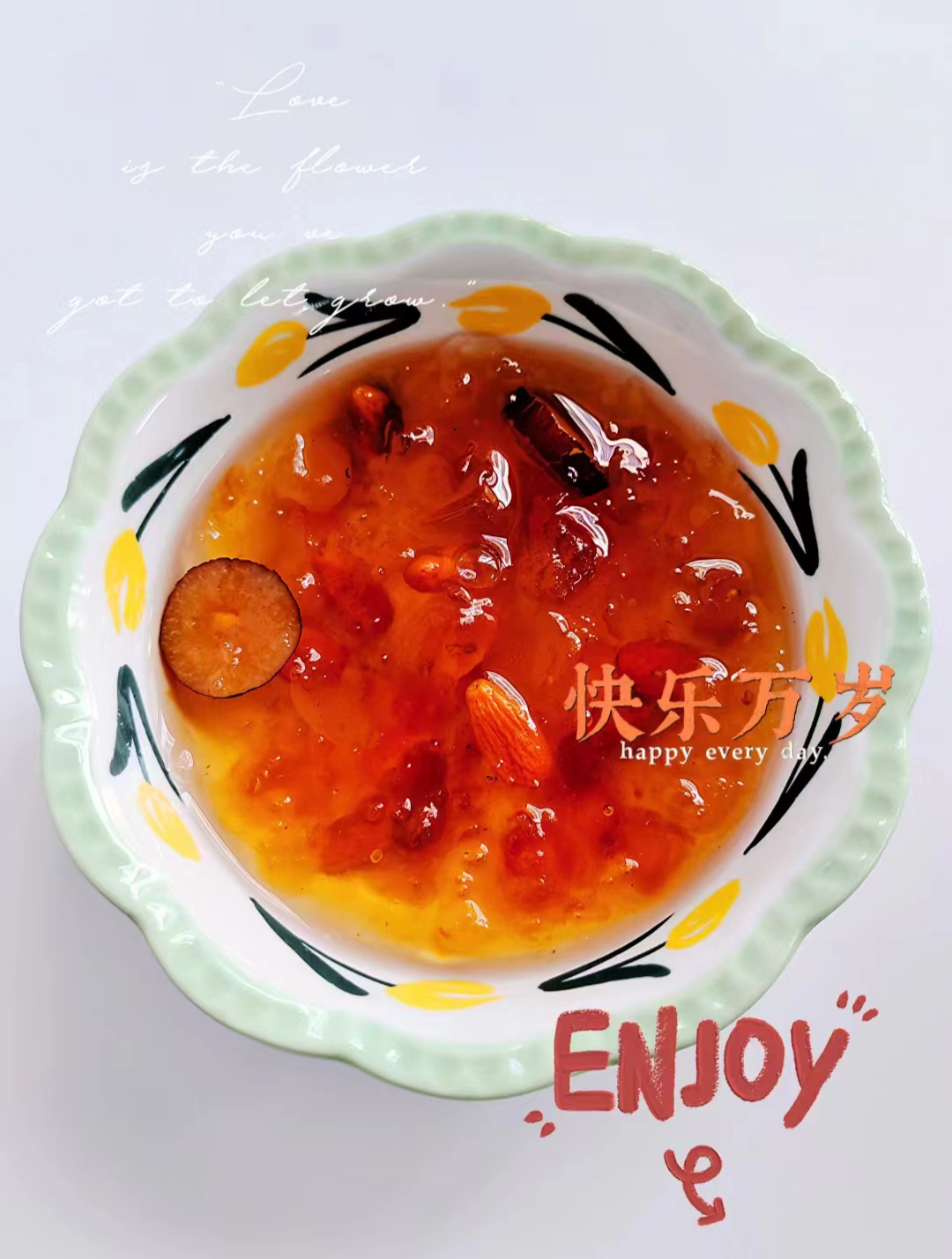 电饭煲食谱桃胶糖水
