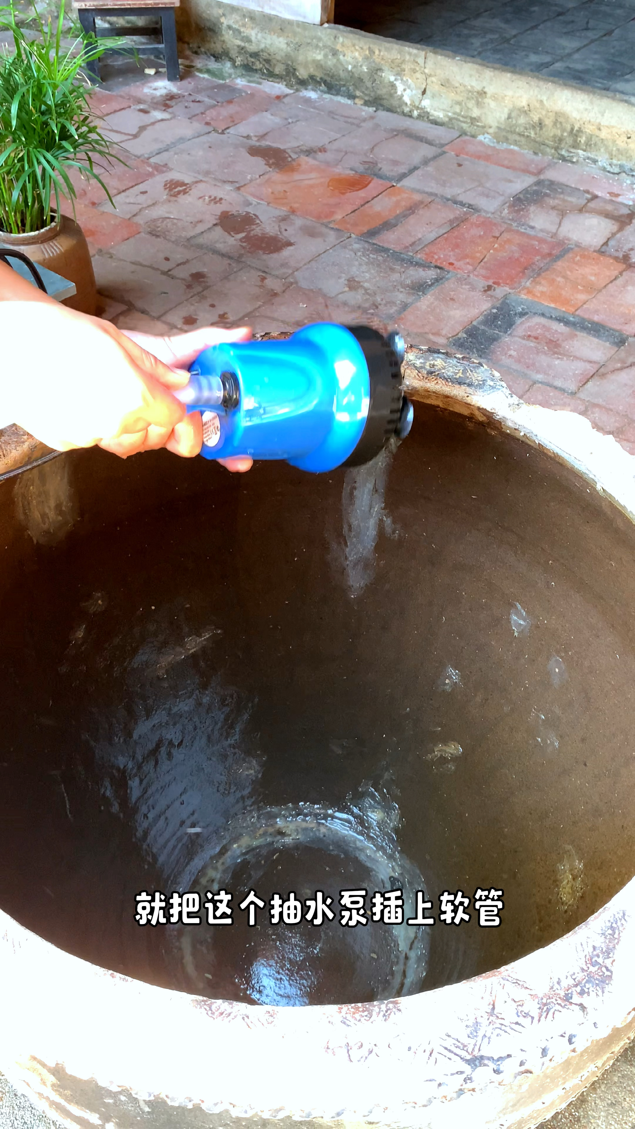 把闲置的老水缸拿来改造一下,在做一个流水,一个好看得流水生态鱼缸就做好了!