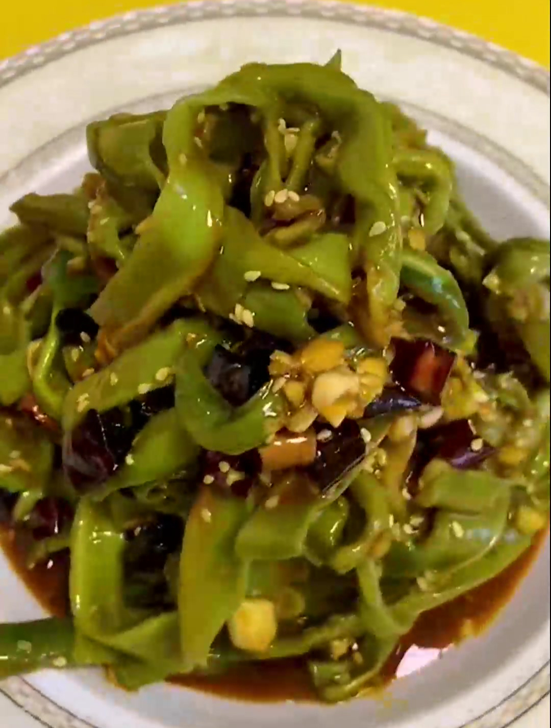 嘎嘣脆的凉拌贡菜干简单做法,酸酸辣辣超好吃