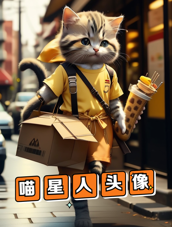 喵星人外卖员,光影隐藏字体头像,不来张试试?高级感拉满