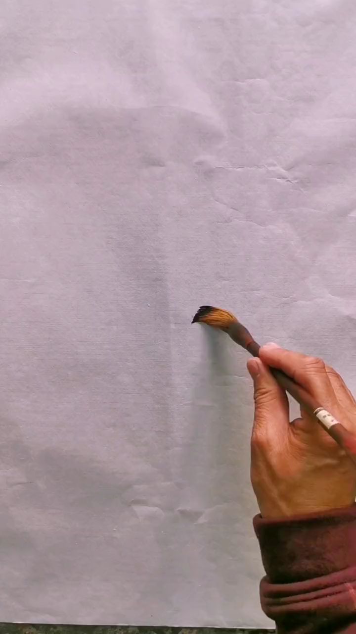 写意柿子小鸡,事事吉祥