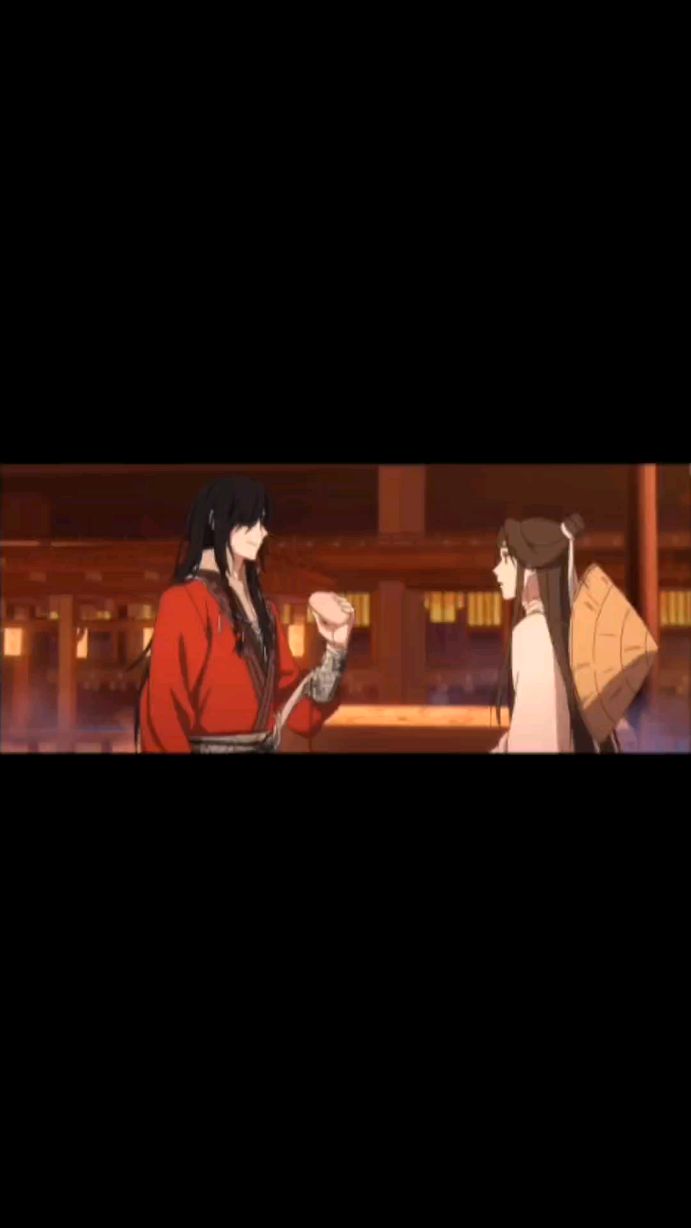 花城接过谢怜吃剩的馒头咬了一口,把怜怜都整害羞了