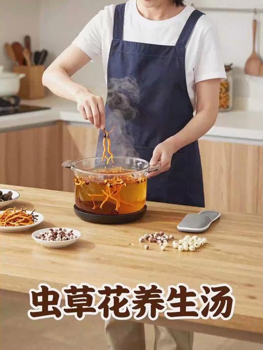 虫草花、芡实、莲子，煲汤，虫草花不是虫草，有营养吗？