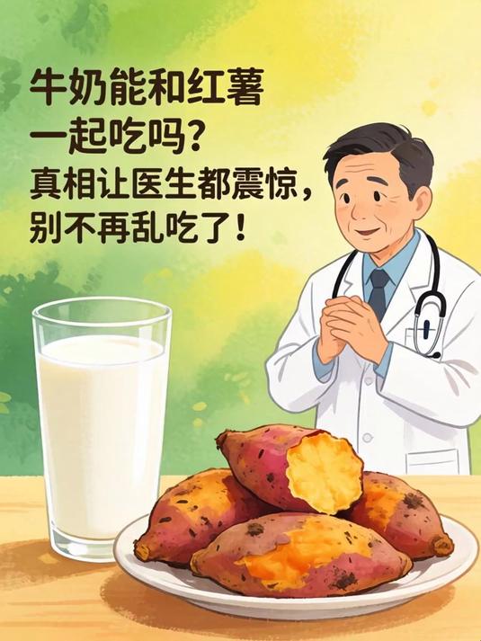 牛奶能和红薯一起吃吗?真相让医生都震惊,别再乱吃了!