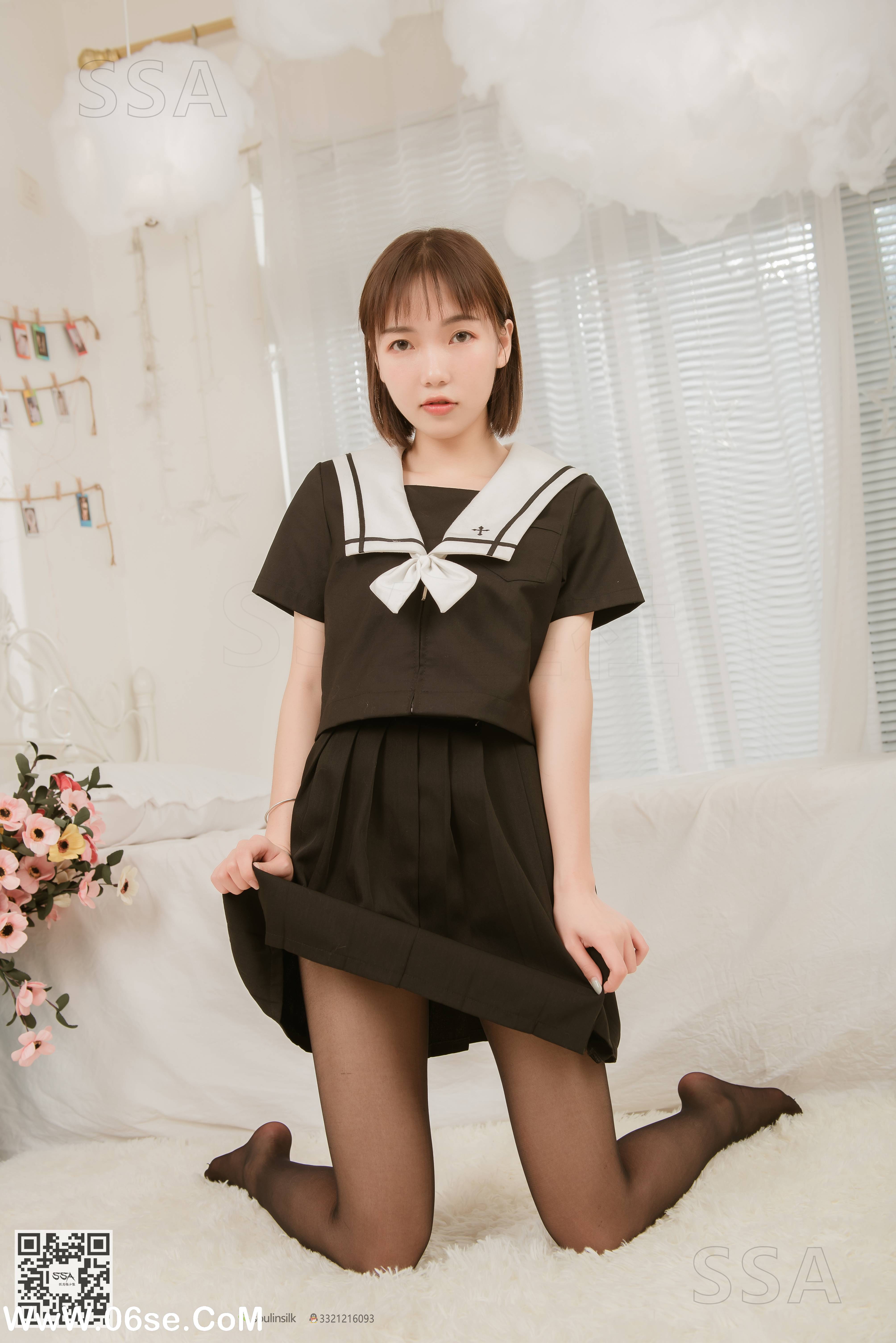 图片[112]-[SSA丝社] NO.151 桃子 JK制服穿搭示范[152P0.99G]-六色网