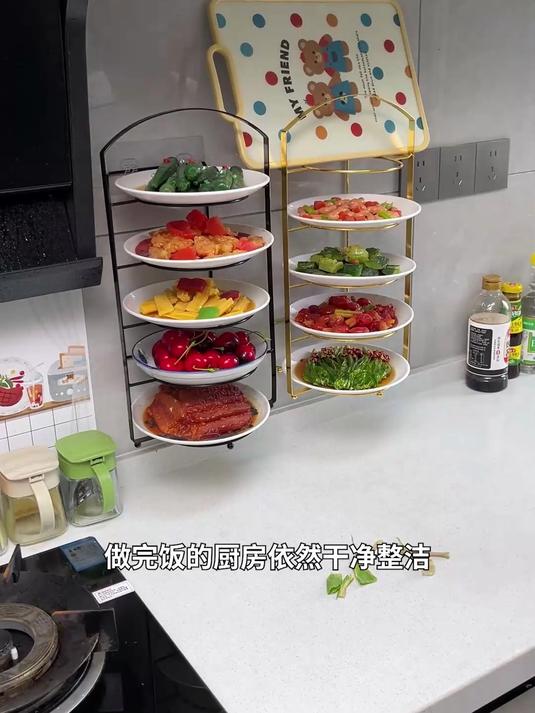 婆婆的厨房神器!多层备菜架壁挂省空间,配菜上菜都便捷