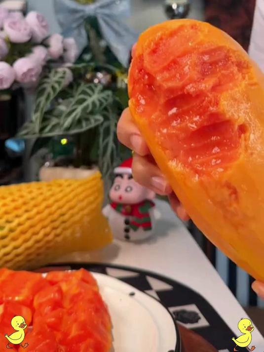素颜密码藏在果肉里!红心奶油木瓜 × 牛奶 = 天然‘美白饮’