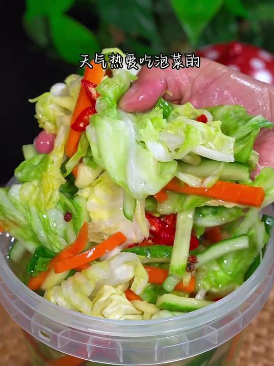 天热爱吃泡菜的,你就这样自己在家做