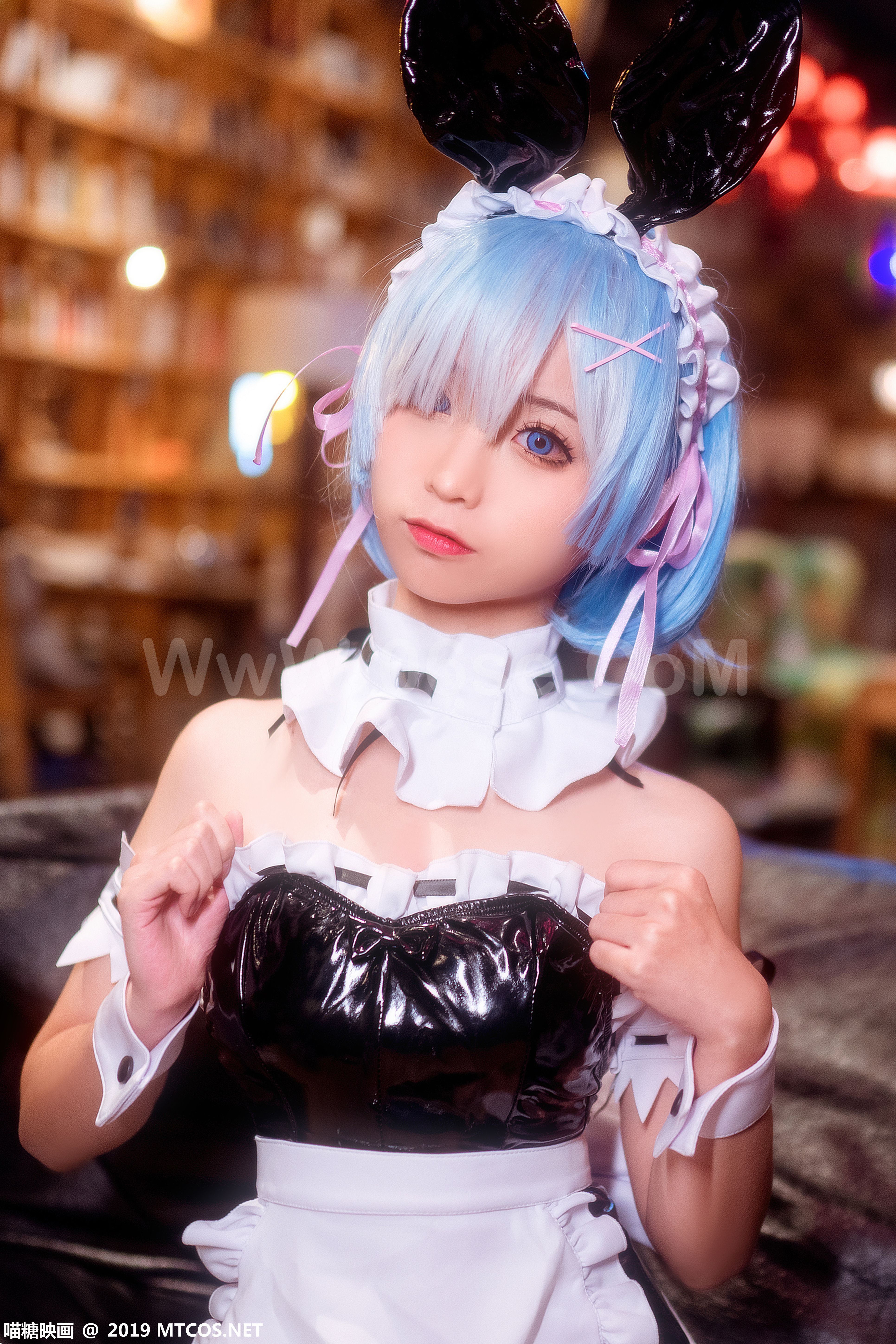 图片[7]-[MTCos] 喵糖映画 SPL.002 蠢沫沫 雷姆兔女郎-六色网